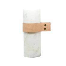 Load image into Gallery viewer, Marble & Leather Vase