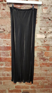 Satin maxi skirt
