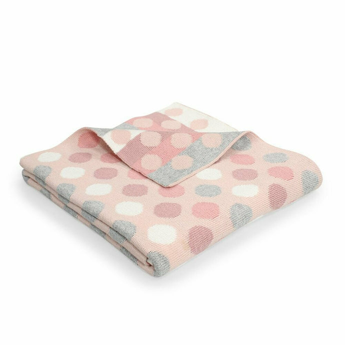 Bubble Knit Spot Stroller Blanket