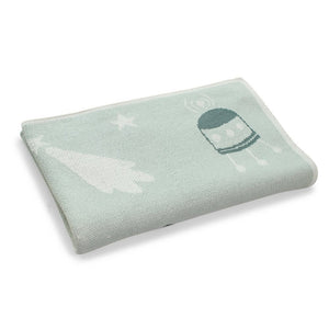 Space Race Cotton Baby Blanket