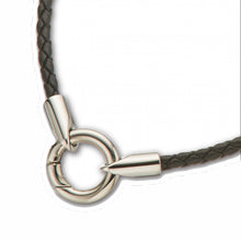 Load image into Gallery viewer, Round Plaited fine Leather Bracelet