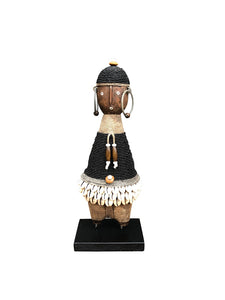 Ndamji Beaded Doll Black Cap