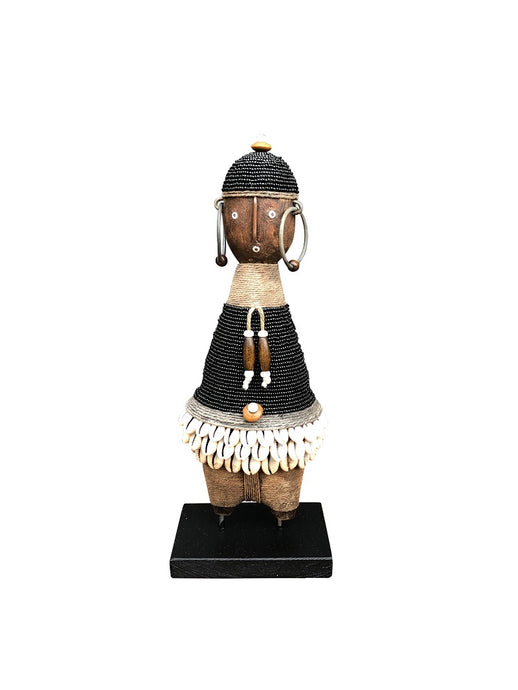 Ndamji Beaded Doll Black Cap