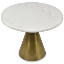 Load image into Gallery viewer, Pedestal Marble Side Table
