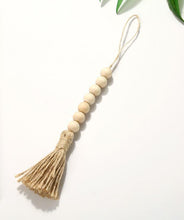 Load image into Gallery viewer, Wood Beads with Tassels