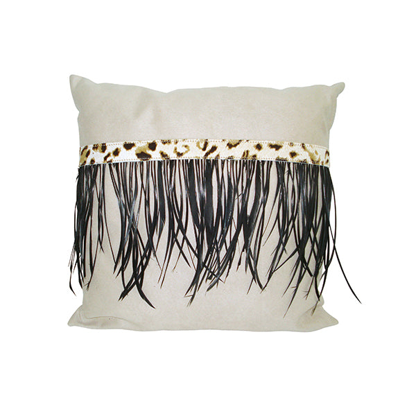Mock Suede Cushion with Goose Feather