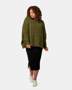 Soft Touch Cable Pullover