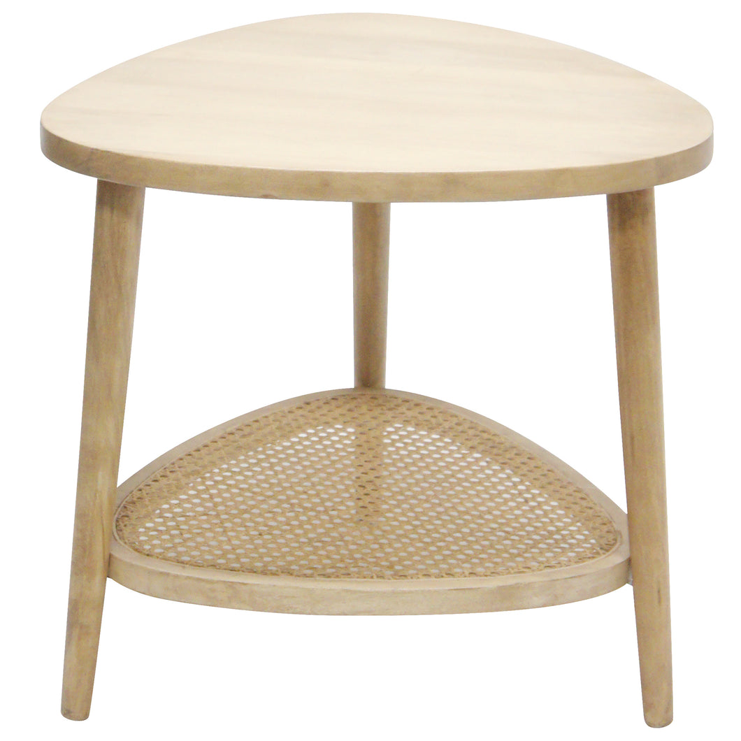 Santai Sidetable with Cane Shelf