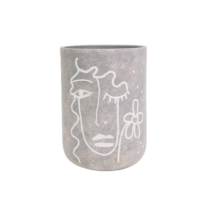 Picasso Cement Vase