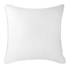 Load image into Gallery viewer, Piped Linen White Lounge Cushion