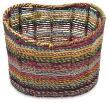 Load image into Gallery viewer, Amita Fabric Woven Oval Basket