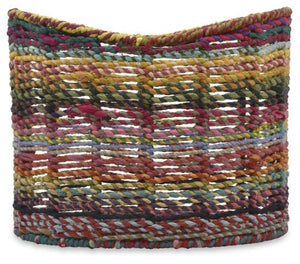 Amita Fabric Woven Oval Basket