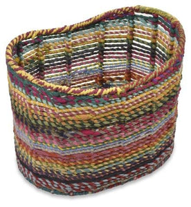 Amita Fabric Woven Oval Basket