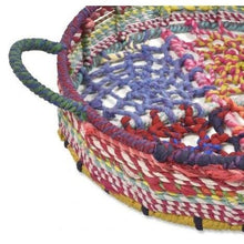 Load image into Gallery viewer, Amita Woven Fabric Decor Tray
