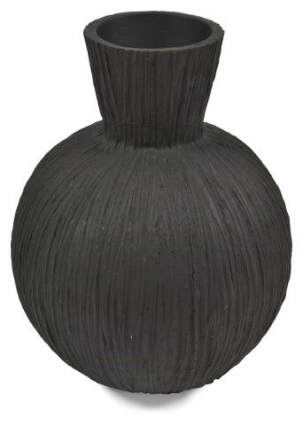 Noir Round Decor Vase