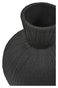 Noir Round Decor Vase