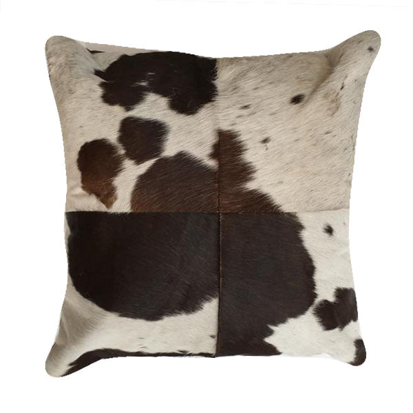 Cow Hide Patchwork Cushion