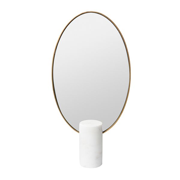 White Marble Table Mirror
