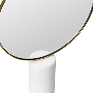 White Marble Table Mirror