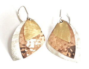 Guillermo Arregui Collection: Soft triangle on hook earrings