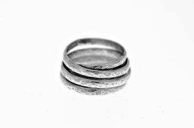Hammered Coiled Ring