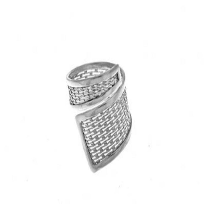 Sterling Silver Mesh Diminishing Ring