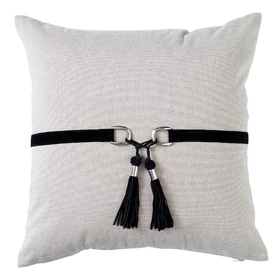 Suede Tassel Cushion